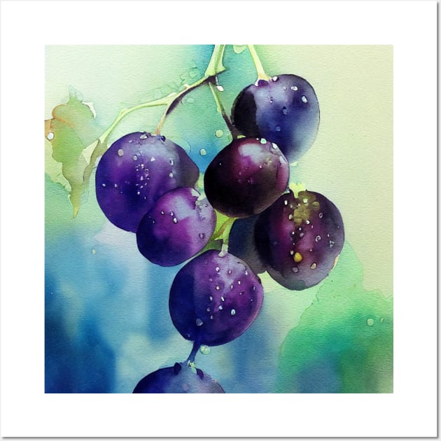 Purple Grapes Wall Art by fistikci